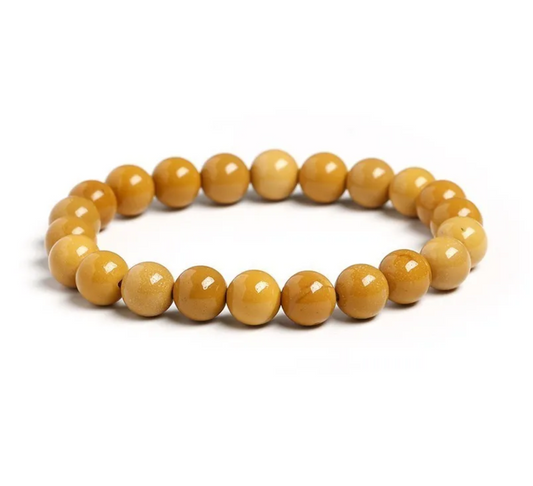 Yellow Mookaite Beaded Bracelet