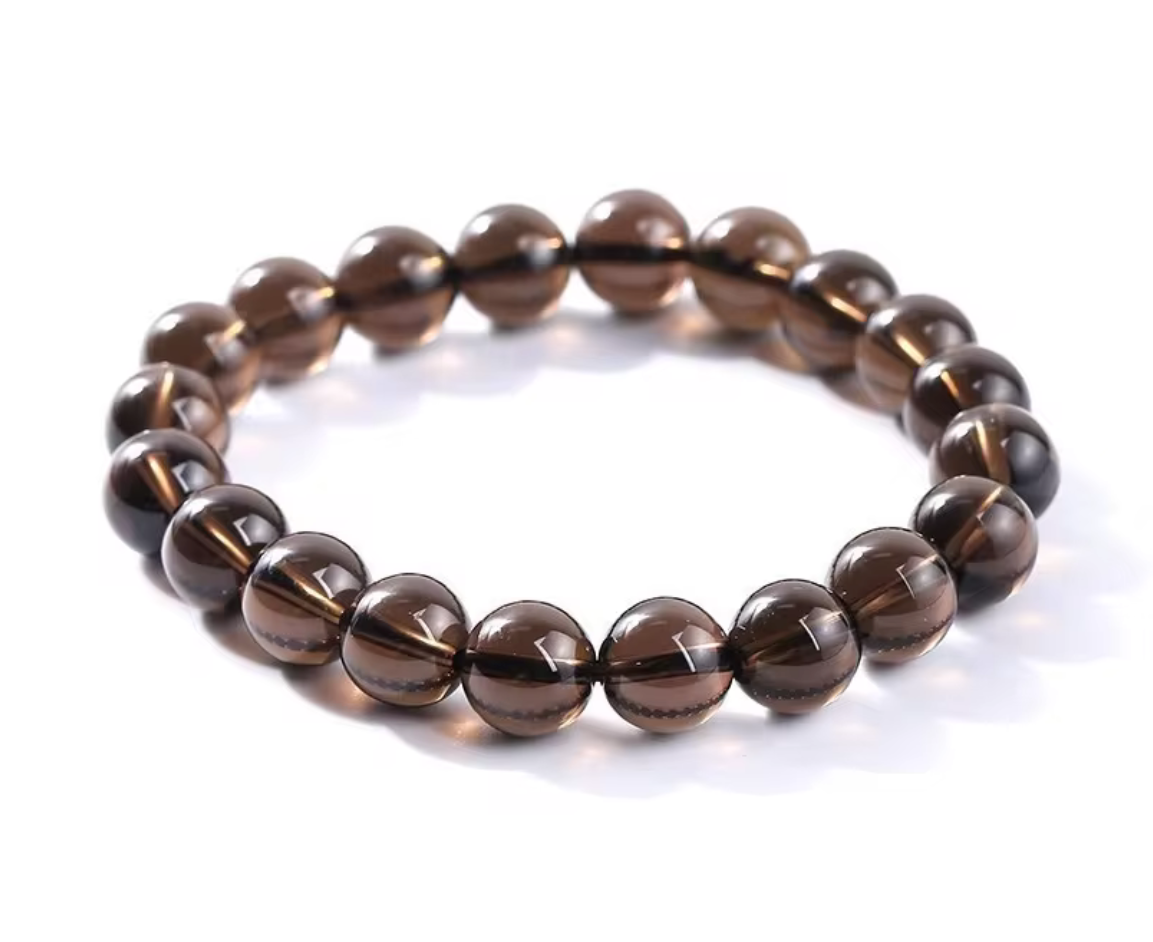 Smoky Quartz Beaded Bracelet