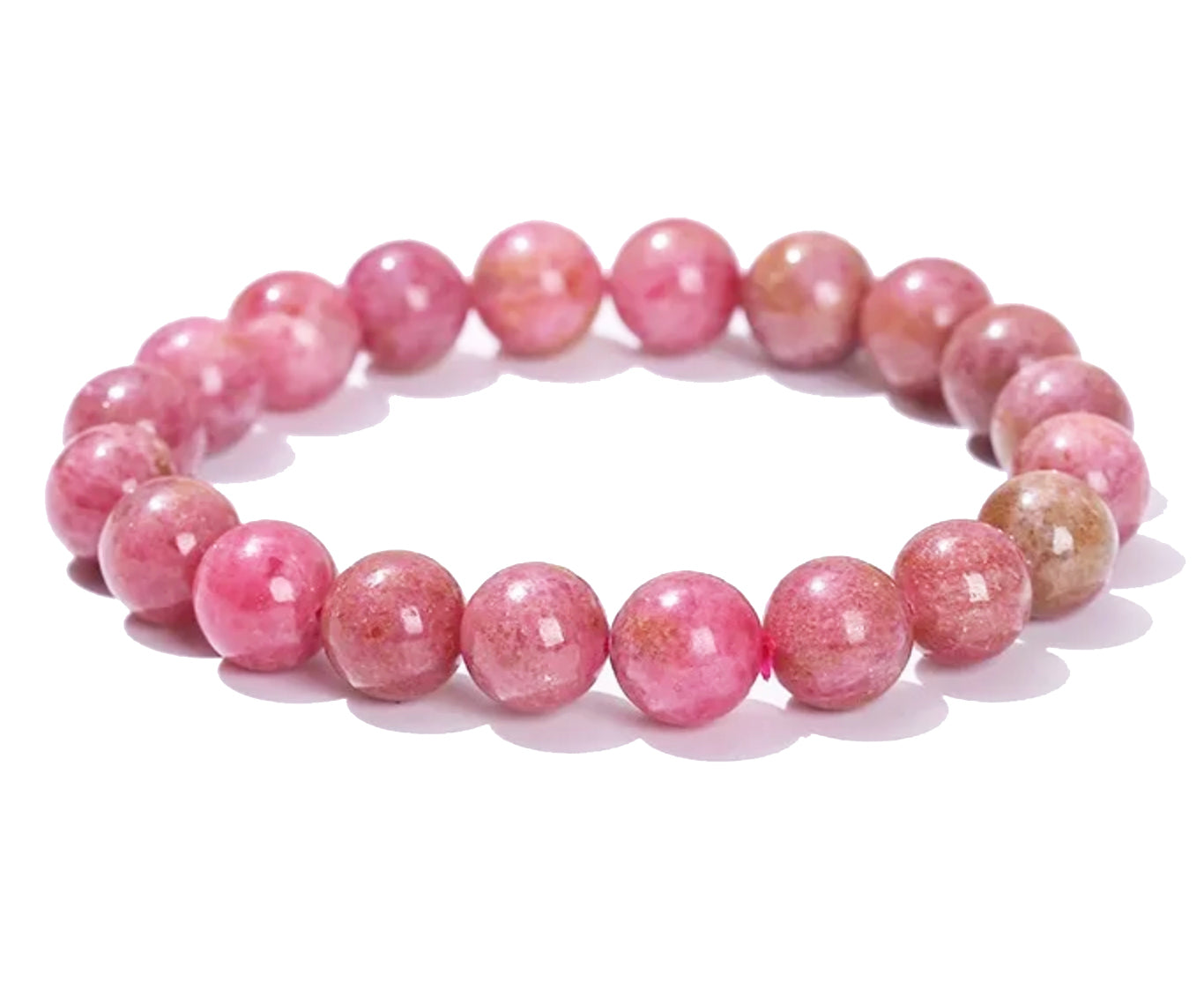 Rhodochrosite Beaded Bracelet