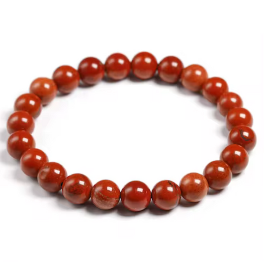 Red Jasper Beaded Bracelet