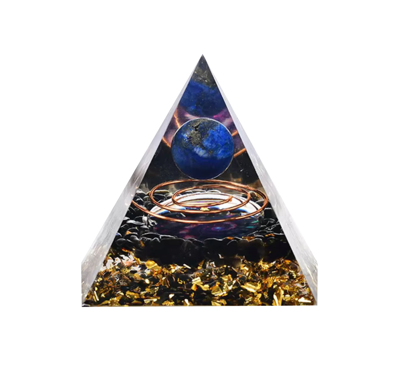 Lapis Lazuli Copper Orgone Pyramid