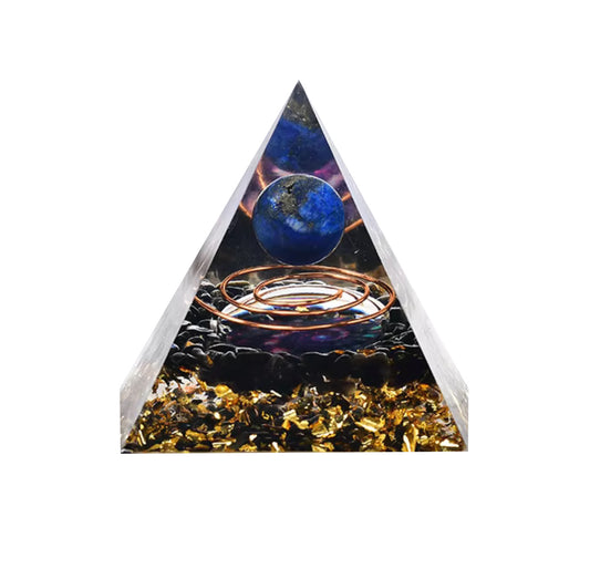 Lapis Lazuli Copper Orgone Pyramid