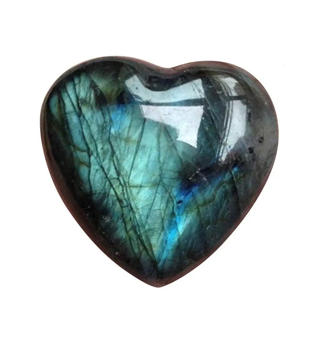 Labradorite Heart